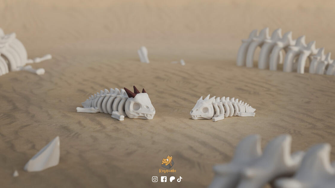 Flexi Baby Skeleton Dragon