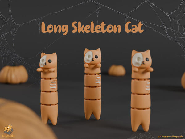 Flexi Long Skeleton Cat